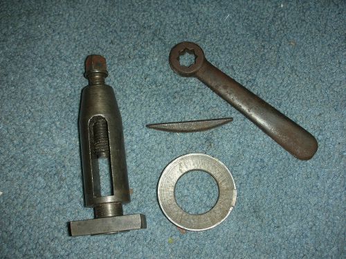 ATLAS CRAFTSMAN 9-12 INCH LATHE ROCKER TOOL POST ASSEMBLY WITH WRENCH FINE USED