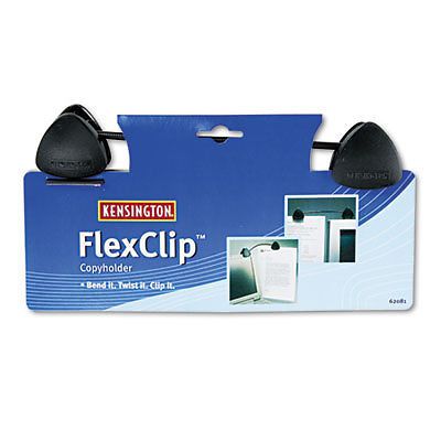 FlexClip Gooseneck Copyholder, Monitor/Laptop Mount, Black, Sold as 1 Each