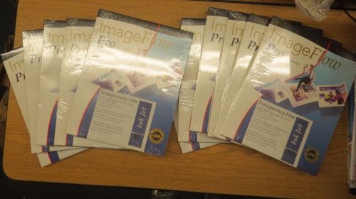 Lot of 11 Transparency Film by Image Flow Pro *50 sheets/box
