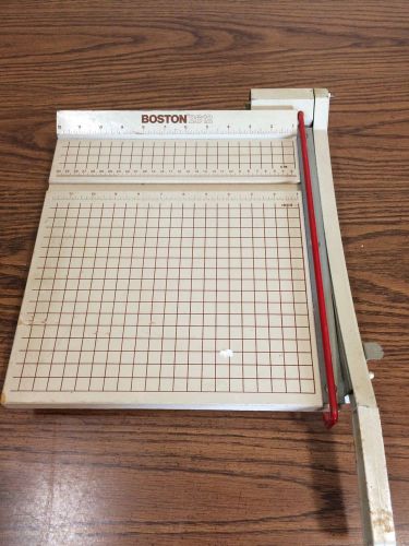 Vintage Boston 2612 Paper Cutter 12&#034; Guillotine Trimmer