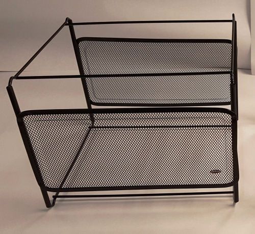 Eldon Office Products Letter Size Mesh File Frame (pair), 12 3/8 x 11 3/8 Black