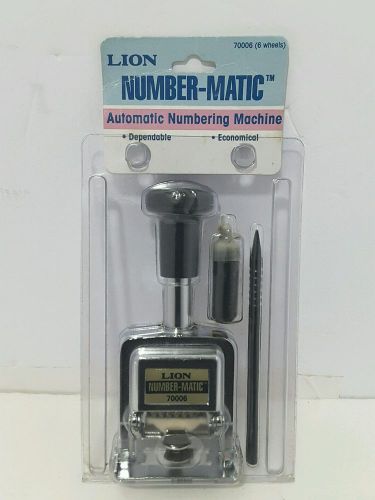 Lion Number-Matic 6 Wheels 70006 Automatic Numbering Machine