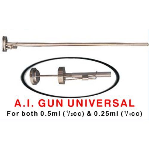 2 x Universal Artificial Insemination Gun Cattle AI Gun 1/2cc &amp; 1/4cc size Straw