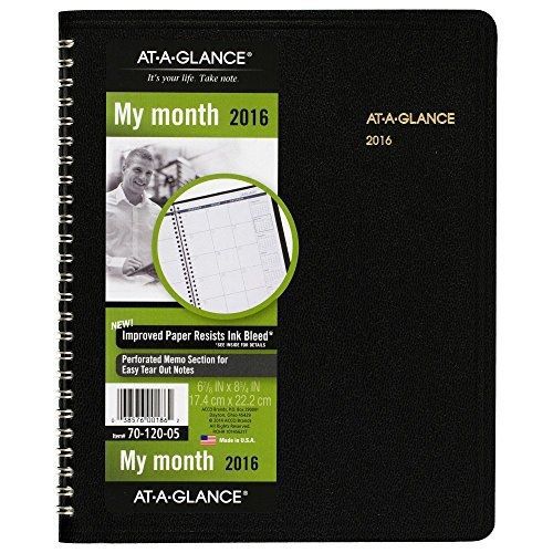 At-A-Glance AT-A-GLANCE Monthly Planner 2016, 12 Months, 6.88 x 8.75 Inch Page