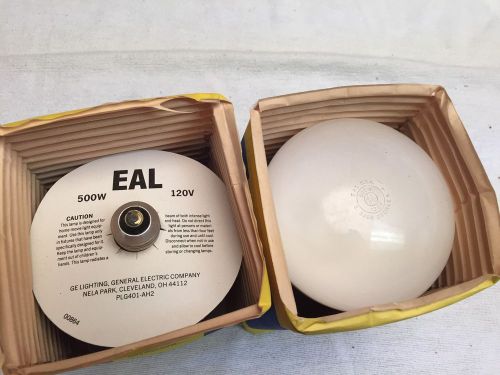 GE EAL Incandescent Photo Flood Bulb 500W 120V 3200K  2 Pack