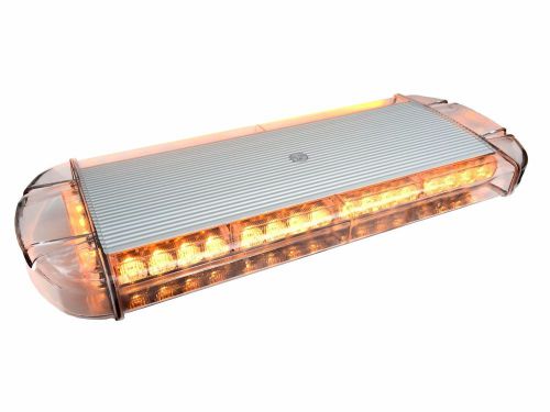 40 led 22&#034; light bar roof top emergency beacon warning flash strobe yellow amber for sale