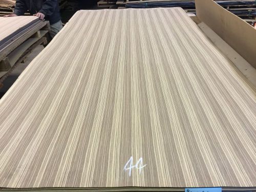 Wood Veneer Recon Zebrawood 48x95 1 Piece 10Mil Paper Backed &#034;EXOTIC&#034; 36A 44