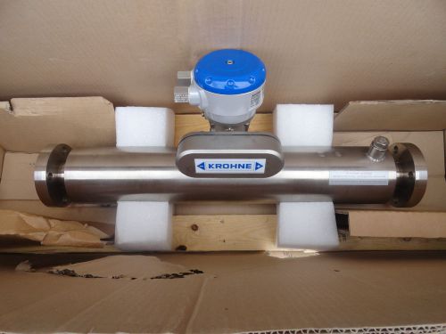 Krohne optimass 7000h25 1&#034; stainless mass flowmeter mom-2325-01 w/ readout new! for sale