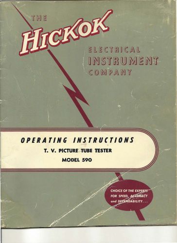 HICKOK 590 OPERATING INSTRUCTIONS PDF