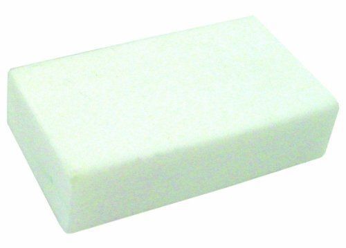 Prang Vinyl White Block Erasers, Large, Box of 12 Erasers, White (39702)