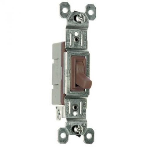 Single Pole Toggle Switch, 15-Amp, 120-Volt, Brown Pass and Seymour 660GUCC18