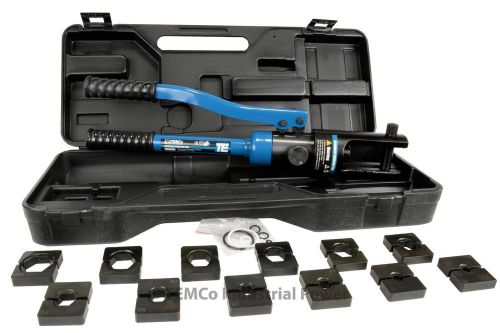 11 ton 6ga-600mcm temco hydraulic lug crimping tool kit reg $199 5yr warranty for sale