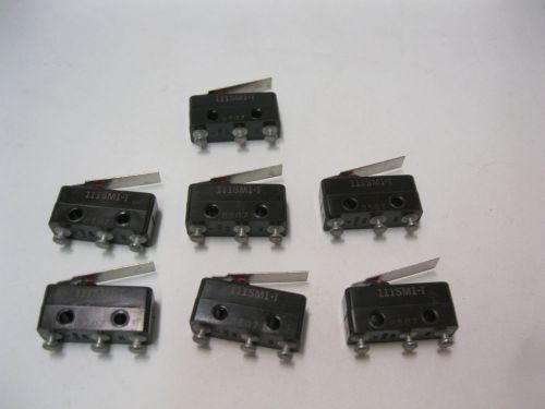 Lot of 7: honeywell 111sm1-t basic / snap action switches - 5a - spdt - solder for sale