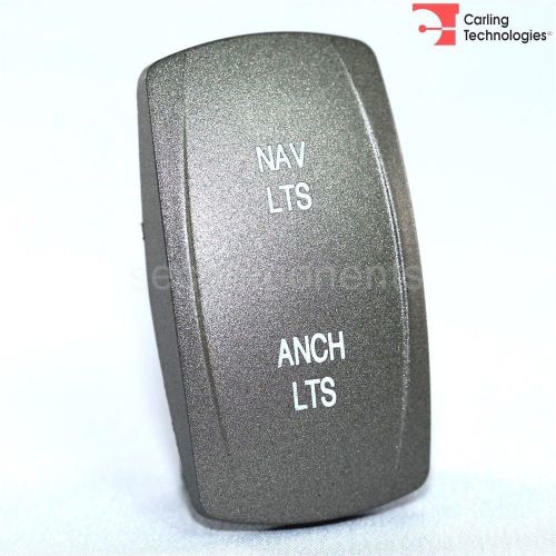 Carling Contura V Backlit Actuator NAV &amp; ANCH LTS Nickel Button Laser Etched