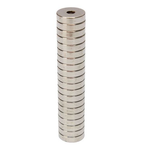 20Pcs Strong Neodymium Ring Rare Earth Fridge Magnets 15x4mm Hole 5mm N50