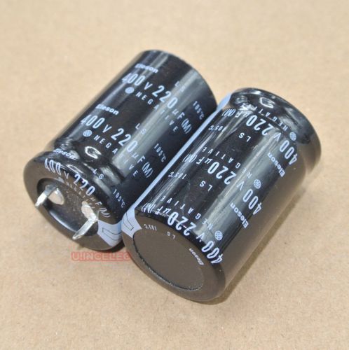 2pcs.Electrolytic capacitor 220uF 400V Eleson