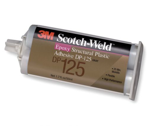 3M Scotch-Weld Epoxy Adhesive DP125 Gray, 50 mL, Case of 12