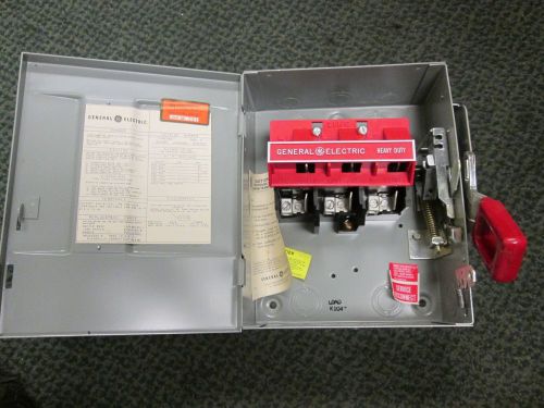 GE Non-Fusible Safety Switch THN3361 30A 600V 3P New Surplus
