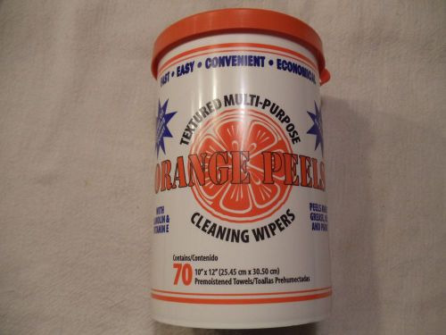 NEW TUB 70 TEXTURED MULTI-PURPOSE ORANGE PEELS CLEANING WIPERS Grease Oil paint