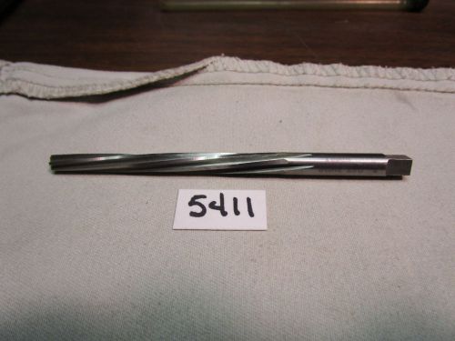 (#5411) used usa made no.4 spiral flute finish taper pin hand reamer for sale