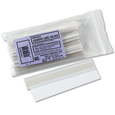 Removable Adhesive Label Holders, Side Load, 6 x 1, Clear, 10/Pack PST1R