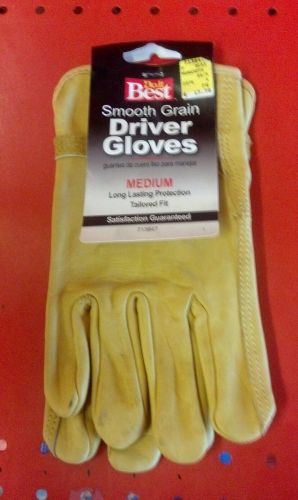 Do It Best Smooth Grain DRIVER GLOVES size MEDIUM tailored fit X0257