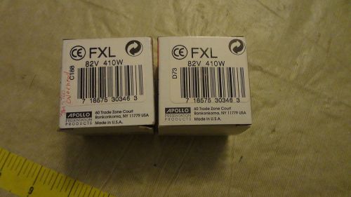 Lot of 2 Apollo Projection Lamp FXL 82V 410W