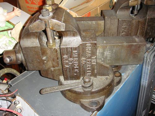 Machinists industrial 4&#034; jaw swivel vise, Chas Parker 974