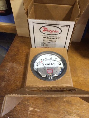 Dwyer low-pressure magna helix pressure gauge model number 2001 av for sale