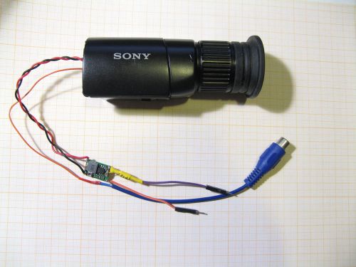 CRT tube Viewer Finder black &amp; white PAL Lens +5,,,+20V Viewfinder micro monitor