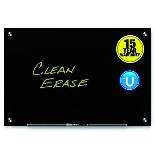 Black Glass Dry Erase Marker Board 8&#039; x 4&#039;