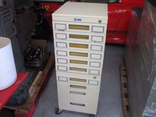 Machinist metal drawer parts bin organizer storage tool cabinet lista vidamar for sale
