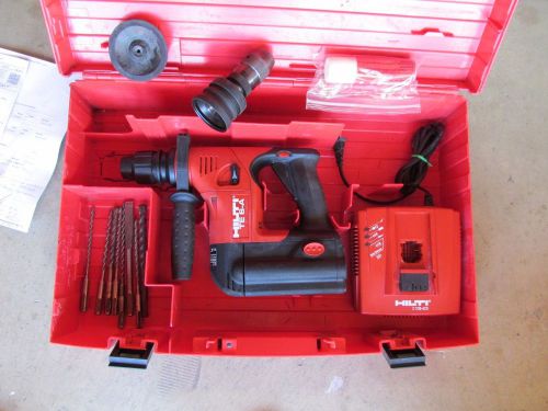 Hilti te-6a sds-plus chuck, 36v cordless hammer drill kit combo &amp; nice (595) for sale