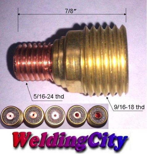 WeldingCity 5-pk Gas Lens Collet Body 45V44 (3/32&#034;) TIG Welding Torch 9/20/25