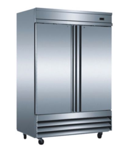 Saba air st-47r two door s/s commercial reach-in cooler refrigerator, nsf cert! for sale