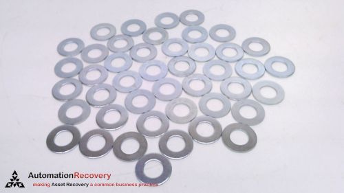 MCMASTER CARR WASB12NZ - PACK OF 44 - ZINC FLAT WASHER, FITS 1/2&#034; BOLT,  #220858