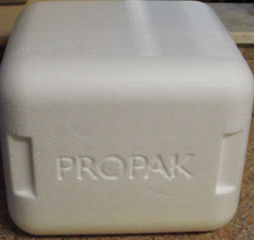 Styrofoam Cooler ProPak Shipping Container 11&#034; x 9&#034; x 10&#034; with outer box
