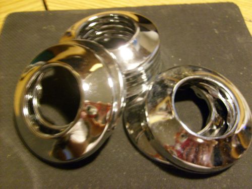 Lot of 10  chrome plated escutcheons standard size wall flanges 1 1/2&#034; od tubing for sale