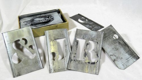 Vintage Set of Reese&#039;s Interlocking Adjustable Stencils, 2&#034;Letters - 35 pc