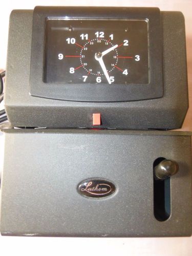 Lathem Model 2121 Heavy Duty Mechanical Time Clock no Key Working great