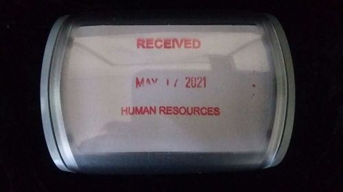 Trodat Printy 4727 Self Inking Dater - Red- RECEIVED- Human Resources