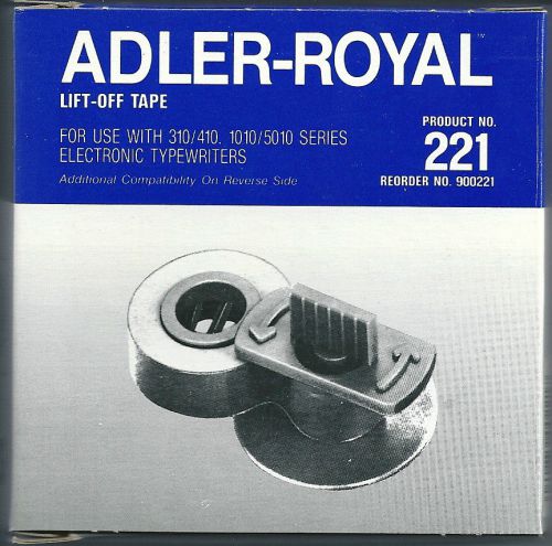 Adler-royal no. 221 lift-off tape; box of 6 tapes, new in box old stock for sale