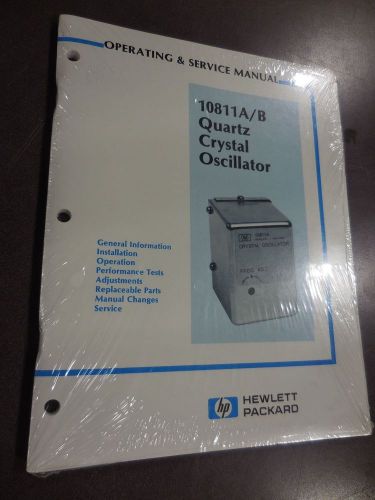 HP Operating And Service Manual For 10811A/B Quartz Crystal Oscillator
