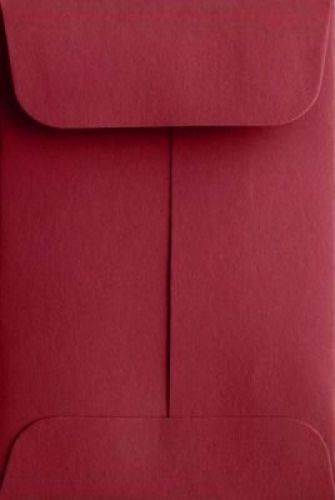 LUXPaper #1 Coin Envelopes (2 1/4 x 3 1/2) - Garnet Red (50 Qty.)