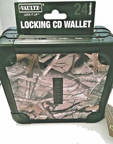 Vaultz 24 Capacity CD Wallet with Exterior Locking Mechanism Includes Keys New
