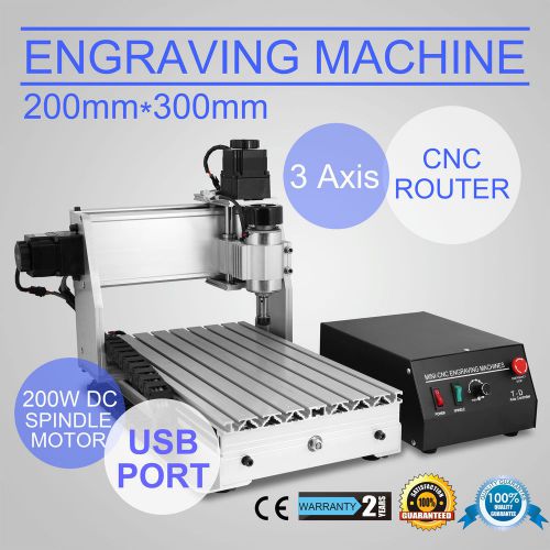 3 AXIS 3020T USB CNC ROUTER ENGRAVER CUTTING DESKTOP 300X200MM WOODWORKING