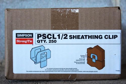 (250) simpson strongtie 1/2&#034; sheathing clips  model pscl 1/2 for sale