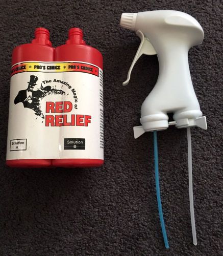 Pro&#039;s Choice Red Relief Dual Chamber Trigger Sprayer - Carpet Cleaning