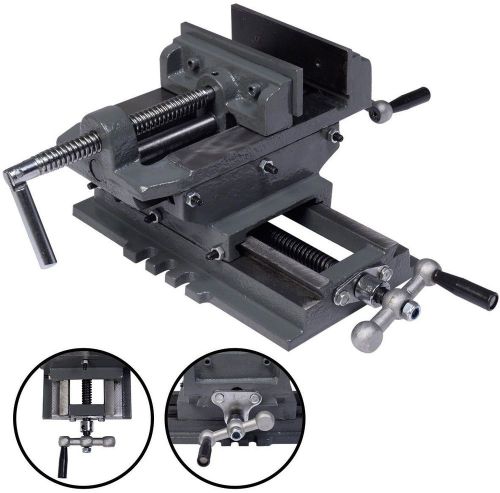 5&#034; Cross Drill Press Vise X-Y Clamp Machine Slide Metal Milling 2 Way HD New
