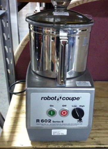 Robot coupe food processor r 602, 7 qt s/s bowl with s blade, 208-240v 3ph for sale